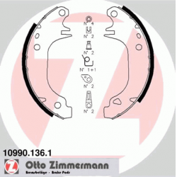 stabdžių trinkelių komplektas
                                ZIMMERMANN                                                10