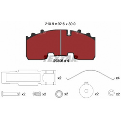 stabdžių trinkelių rinkinys, diskinis stabdys
TEXTAR 293060