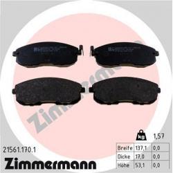 Stabdžių trinkelių rinkinys, diskinis stabdys
                                ZIMMERMANN                                  