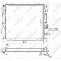 radiatorius, variklio aušinimas
                                NRF                                                59121, NR