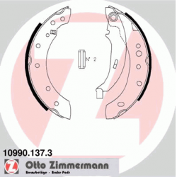 Stabdžių trinkelių komplektas, stovėjimo stabdis
                                ZIMMERMANN                              