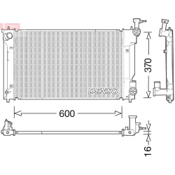 radiatorius, variklio aušinimas
                                DENSO                                                DRM5009