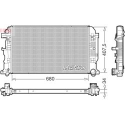 radiatorius, variklio aušinimas
                                DENSO                                                DRM3205