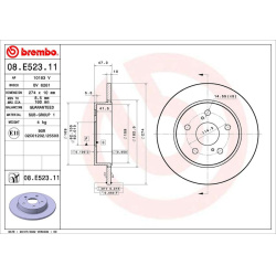 stabdžių diskas (1vnt) PRIME LINE - UV Coated
                                BREMBO                                       