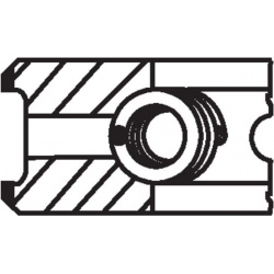 stūmoklio žiedų komplektas
                                MAHLE                                229 04 N0, MAHLE, 22904N0,