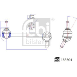 stabilizatoriaus traukė
                                FEBI BILSTEIN                                                183504,