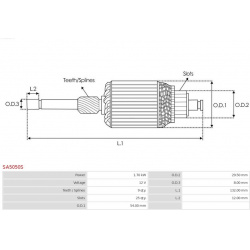 ankeris, starteris Brand new AS-PL
                                SA5050S, AS-PL, SA5050S, auto detalė