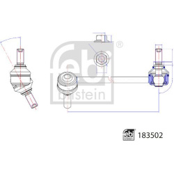 stabilizatoriaus traukė
                                FEBI BILSTEIN                                                183502,