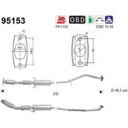 katalizatoriaus keitiklis
                                AS                                                95153, AS, 95153,