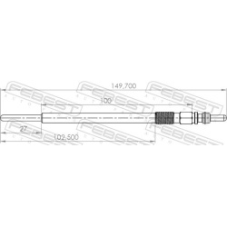 kaitinimo žvakė
                                FEBEST                                04642-004, Nenurodytas gamintojas, 04