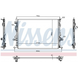 radiatorius, variklio aušinimas
                                NISSENS                                                60690