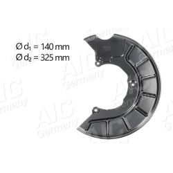 apsauginis skydas, stabdžių diskas NEW MOBILITY PARTS
                                AIC                                  