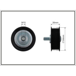 įtempiklio skriemulys, V formos rumbuotas diržas
                                CAFFARO                                   