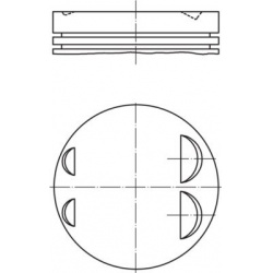 stūmoklis
                                MAHLE                                                083 07 01, MAHLE, 0830701, au