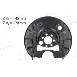 Apsauginis skydas, stabdžių diskas NEW MOBILITY PARTS
                                AIC                                  
