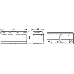 starterio akumuliatorius EXCELL **
                                EXIDE                                EB1100, EXIDE, EB1100