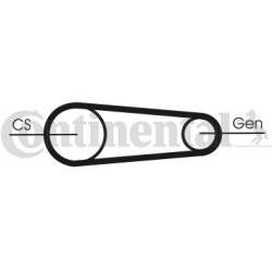 V formos rumbuotas diržas, komplektas
                                CONTINENTAL CTAM                                6PK842