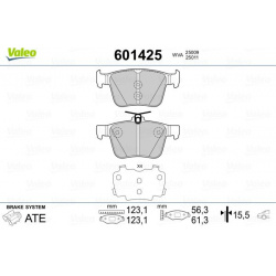 stabdžių trinkelių rinkinys, diskinis stabdys
                                VALEO                                601425,