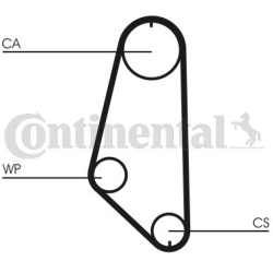 Paskirstymo diržas
                                CONTINENTAL CTAM                                                CT720, CO