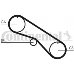 paskirstymo diržas
CONTINENTAL CTAM CT1082, C