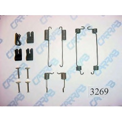 Stabdžių kaladėlių (būgn) montavimo dalys
                                CARRAB BRAKE PARTS                            