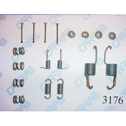 Stabdžių kaladėlių (būgn) montavimo dalys
                                CARRAB BRAKE PARTS                            