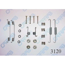 Stabdžių kaladėlių (būgn) montavimo dalys
                                CARRAB BRAKE PARTS                            