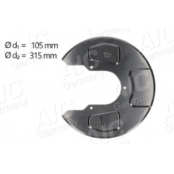 apsauginis skydas, stabdžių diskas Original AIC Quality
                                                56412, Nenurodytas 