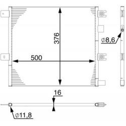 kondensatorius, oro kondicionierius BEHR
                                MAHLE                                               