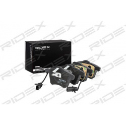 stabdžių trinkelių rinkinys, diskinis stabdys
                                RIDEX                                       