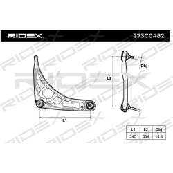 pakabos svirtis
                                RIDEX                                273C0482, Nenurodytas gamintojas, 273C04