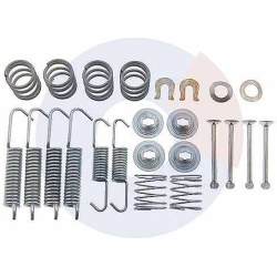 Stabdžių kaladėlių (būgn) montavimo dalys
                                CARRAB BRAKE PARTS                            