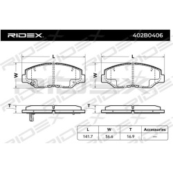 stabdžių trinkelių rinkinys, diskinis stabdys
                                RIDEX                                402B040