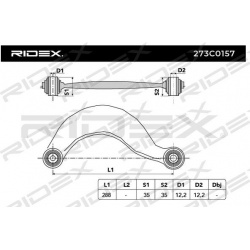 pakabos svirtis
                                RIDEX                                273C0157, Nenurodytas gamintojas, 273C01