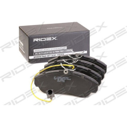 stabdžių trinkelių rinkinys, diskinis stabdys
                                RIDEX                                       