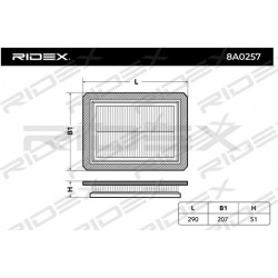 oro filtras
                                RIDEX                                8A0257, Nenurodytas gamintojas, 8A0257, auto
