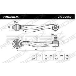pakabos svirtis
                                RIDEX                                273C0069, Nenurodytas gamintojas, 273C00