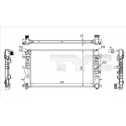 radiatorius, variklio aušinimas
                                TYC                                                721-0014,