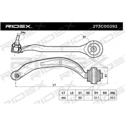 pakabos svirtis
                                RIDEX                                273C0292, Nenurodytas gamintojas, 273C02