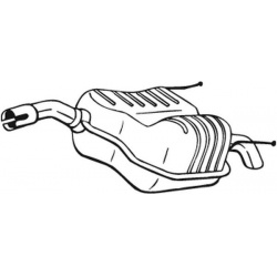 galinis duslintuvas
                                BOSAL                                                185-001, Nenurodytas