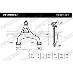 pakabos svirtis
                                RIDEX                                273C0629, Nenurodytas gamintojas, 273C06