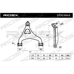 pakabos svirtis
                                RIDEX                                                273C0643, Nenurodytas ga