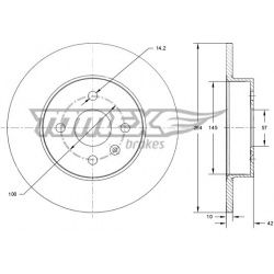 stabdžių diskas (1vnt)
                                TOMEX Brakes                                                TX72-08,