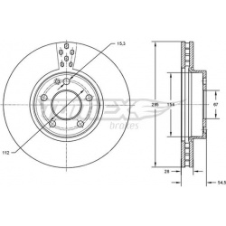 stabdžių diskas (1vnt)
                                TOMEX Brakes                                                TX72-91,