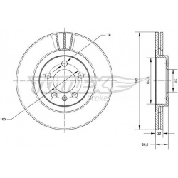 stabdžių diskas (1vnt)
                                TOMEX Brakes                                TX70-09, TOMEX Brakes, T