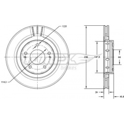 stabdžių diskas (1vnt)
                                TOMEX Brakes                                TX71-74, TOMEX Brakes, T