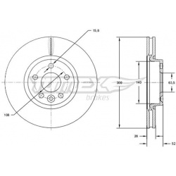 stabdžių diskas (1vnt)
                                TOMEX Brakes                                                TX71-56,