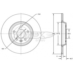 stabdžių diskas (1vnt)
                                TOMEX Brakes                                TX73-08, TOMEX Brakes, T