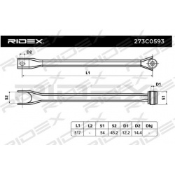 pakabos svirtis
                                RIDEX                                273C0593, Nenurodytas gamintojas, 273C05