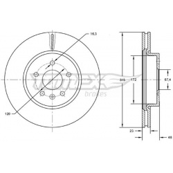 stabdžių diskas (1vnt)
                                TOMEX Brakes                                                TX72-97,